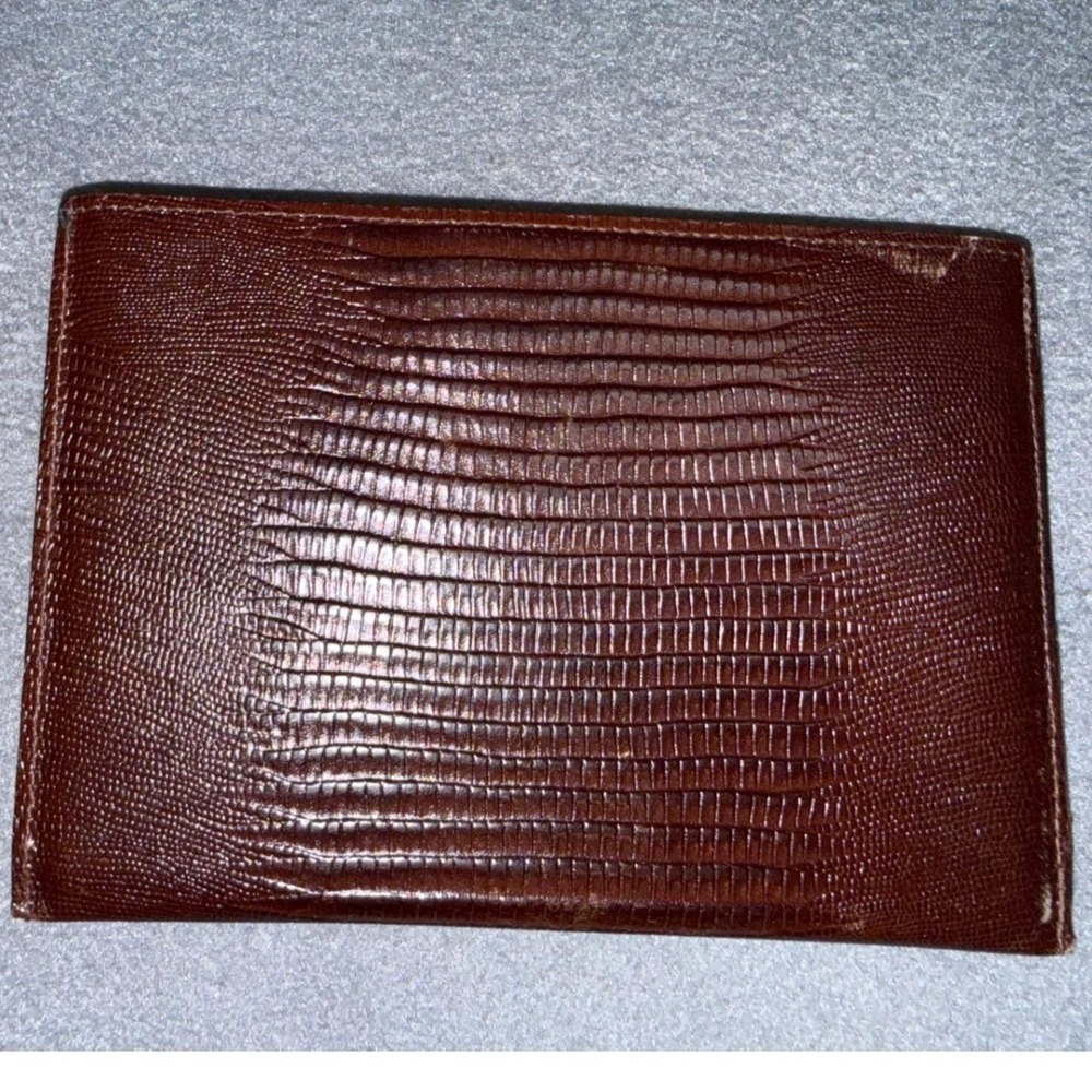 Rare Neiman Marcus West Germany Travel Kit Embossed Leather Case & Accessories